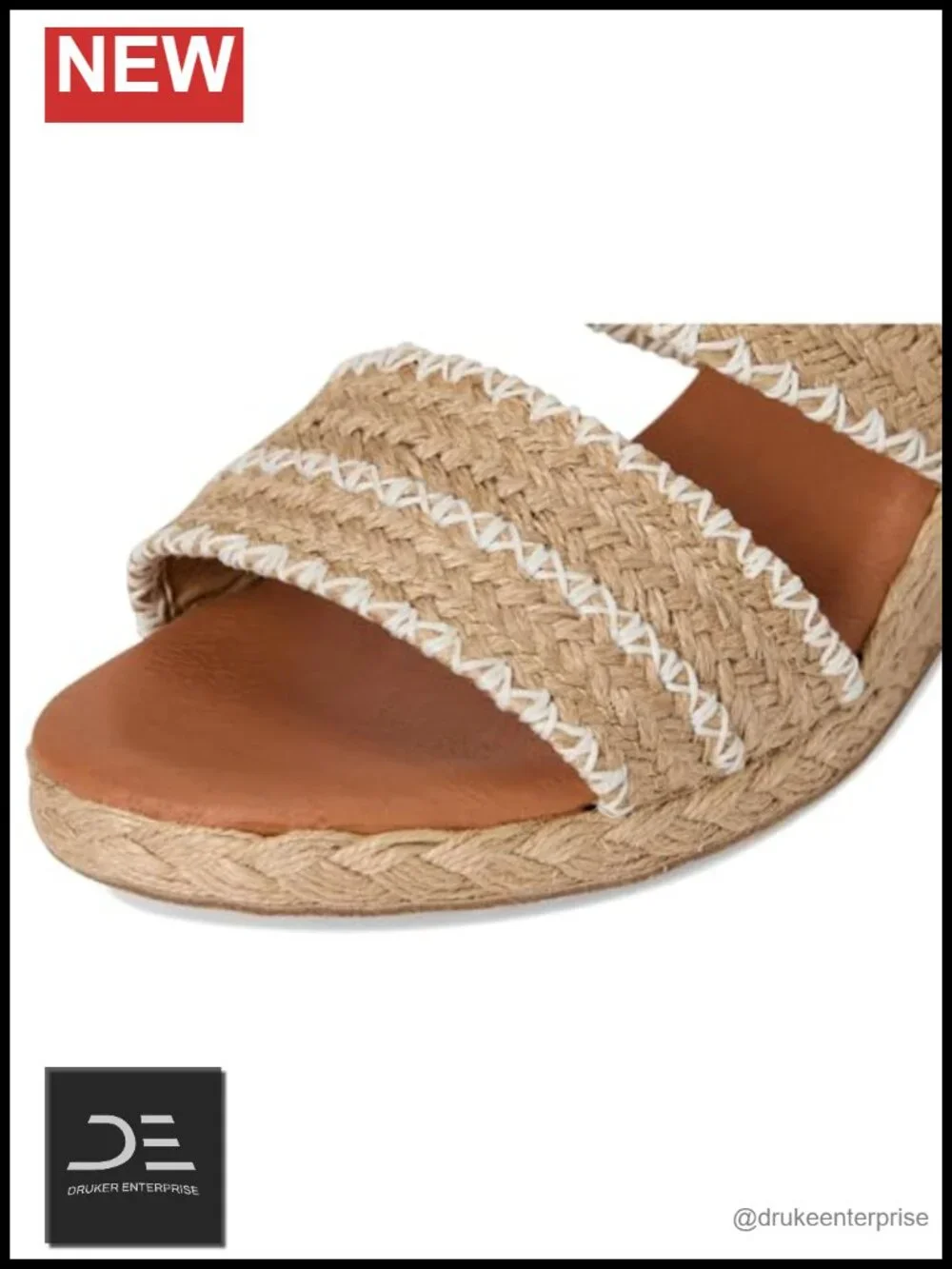 André Assous Women's Nolitaraffia Wedge Sandal with Breathable Leather Lining -
